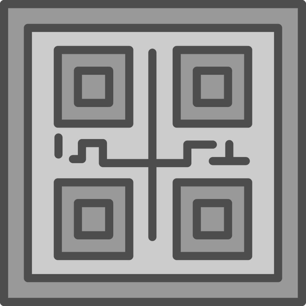 conception d'icône de vecteur de code qr