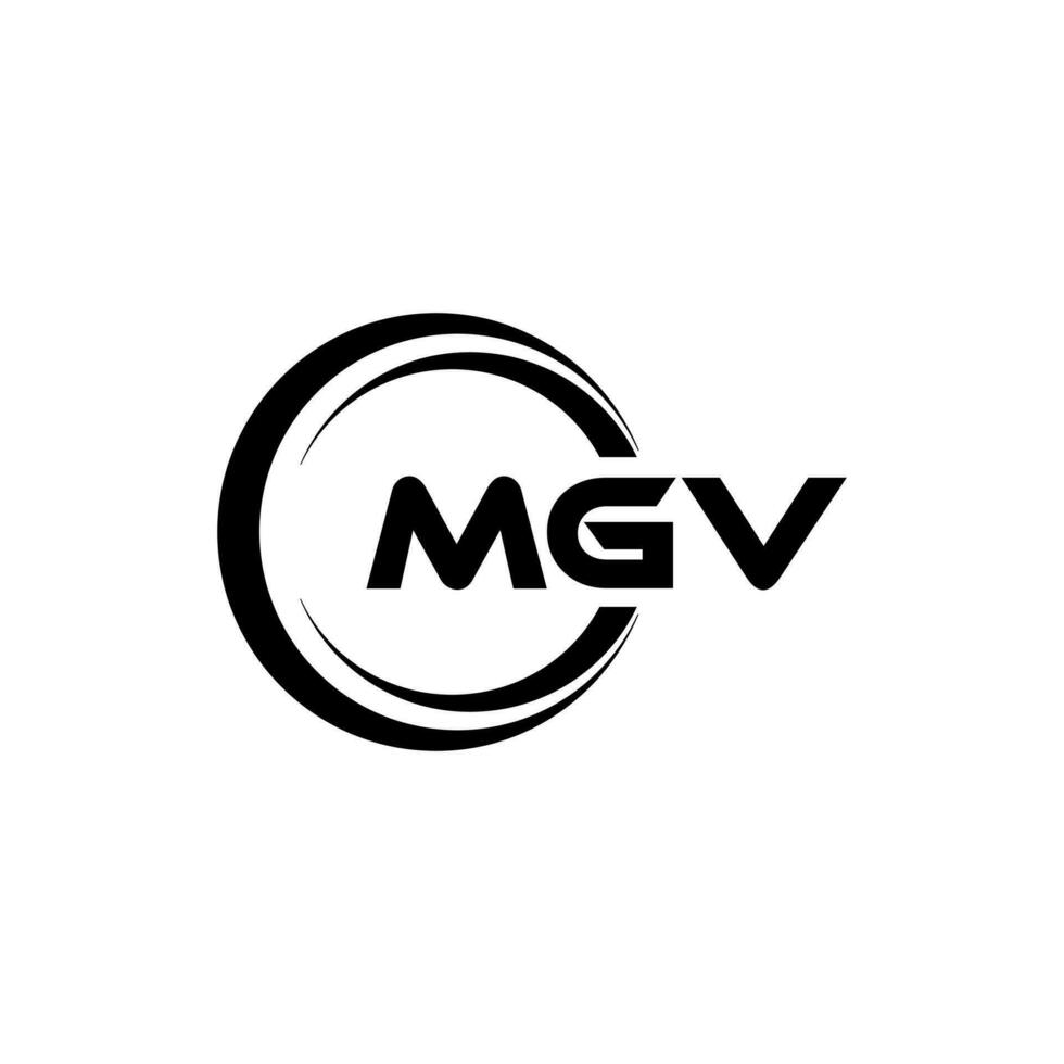mgv logo conception, inspiration pour une unique identité. moderne élégance et Créatif conception. filigrane votre Succès avec le frappant cette logo. vecteur