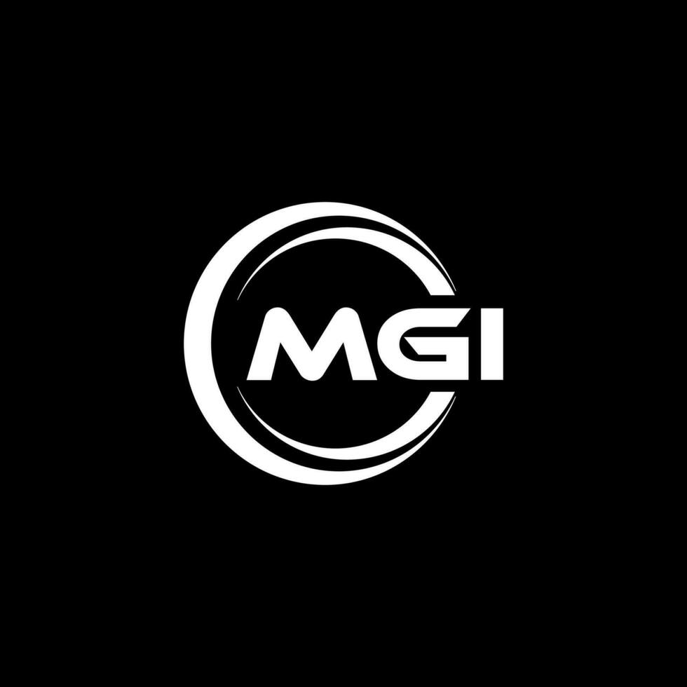 mgi logo conception, inspiration pour une unique identité. moderne élégance et Créatif conception. filigrane votre Succès avec le frappant cette logo. vecteur