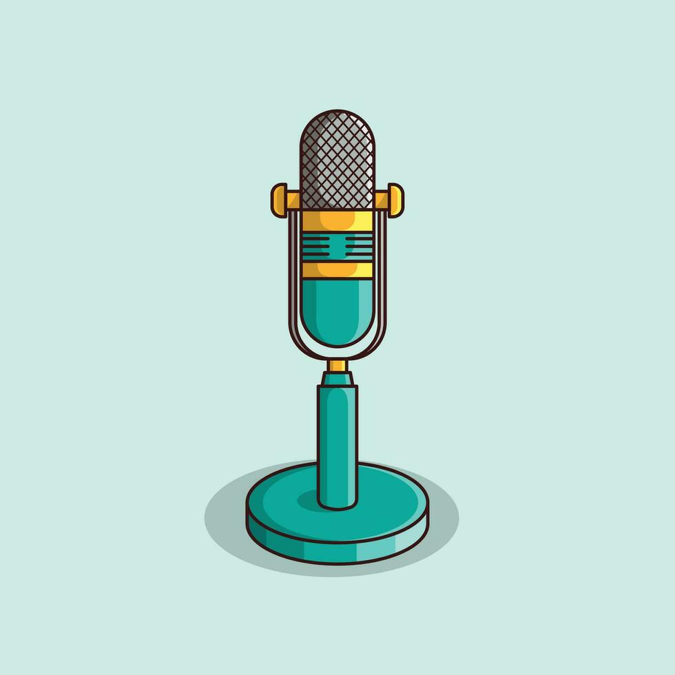 le illustration de microphone vecteur