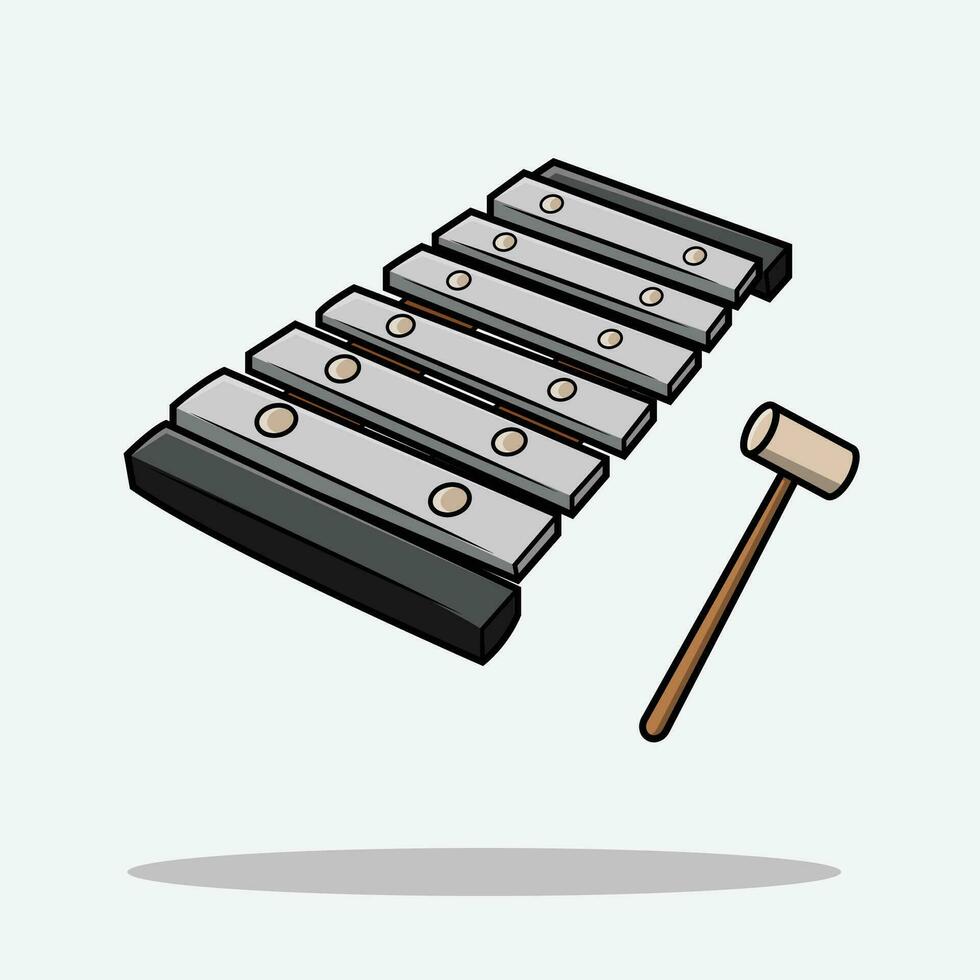 le illustration de xylophone vecteur