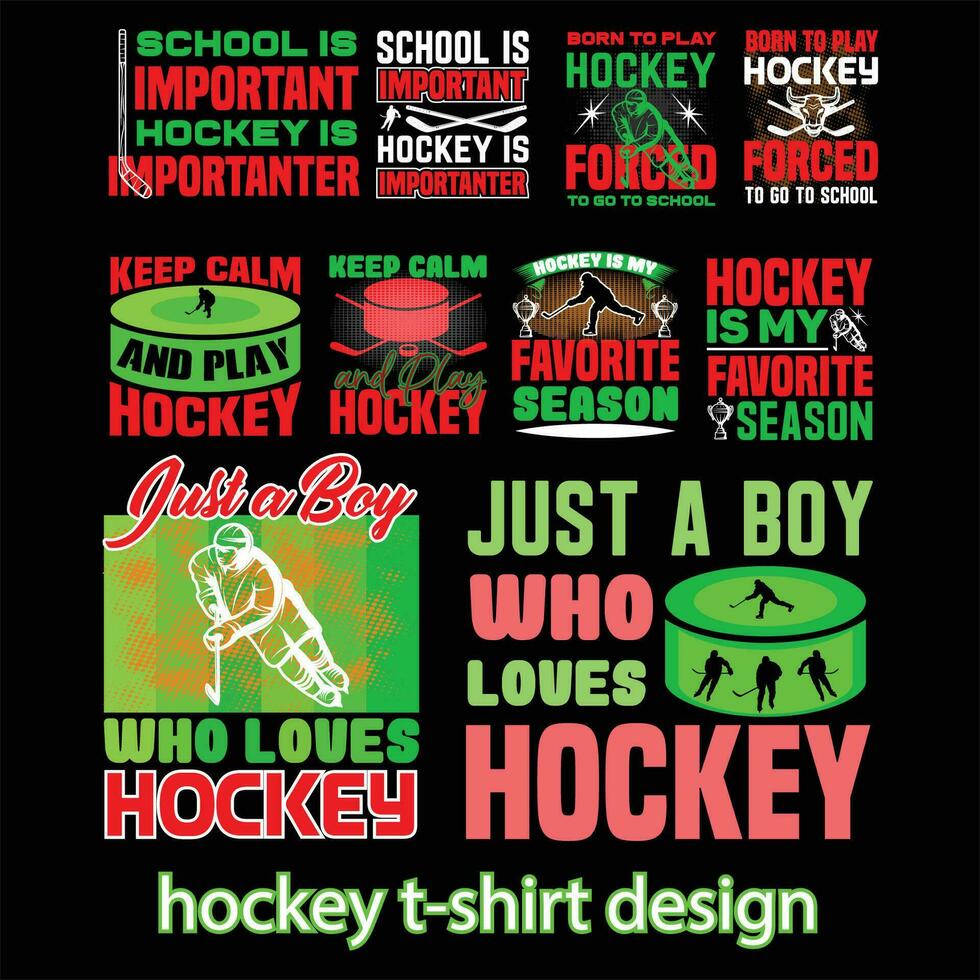 le hockey T-shirt gratuit graphique conception vecteur