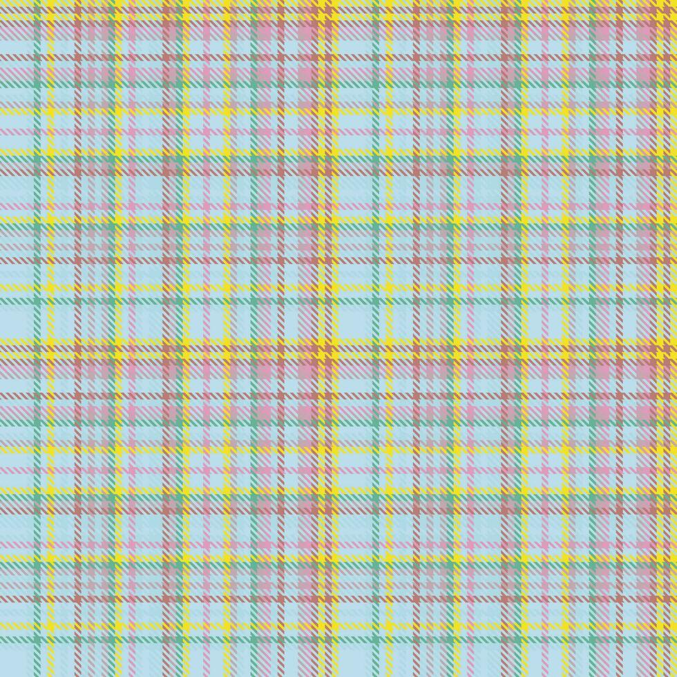 tartan en tissu sans couture de plaid modèle texture avec une textile vecteur Contexte vérifier.