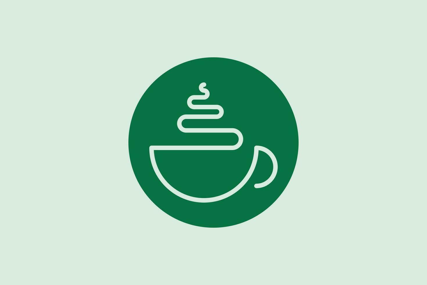 café logo conception vecteur illustraton