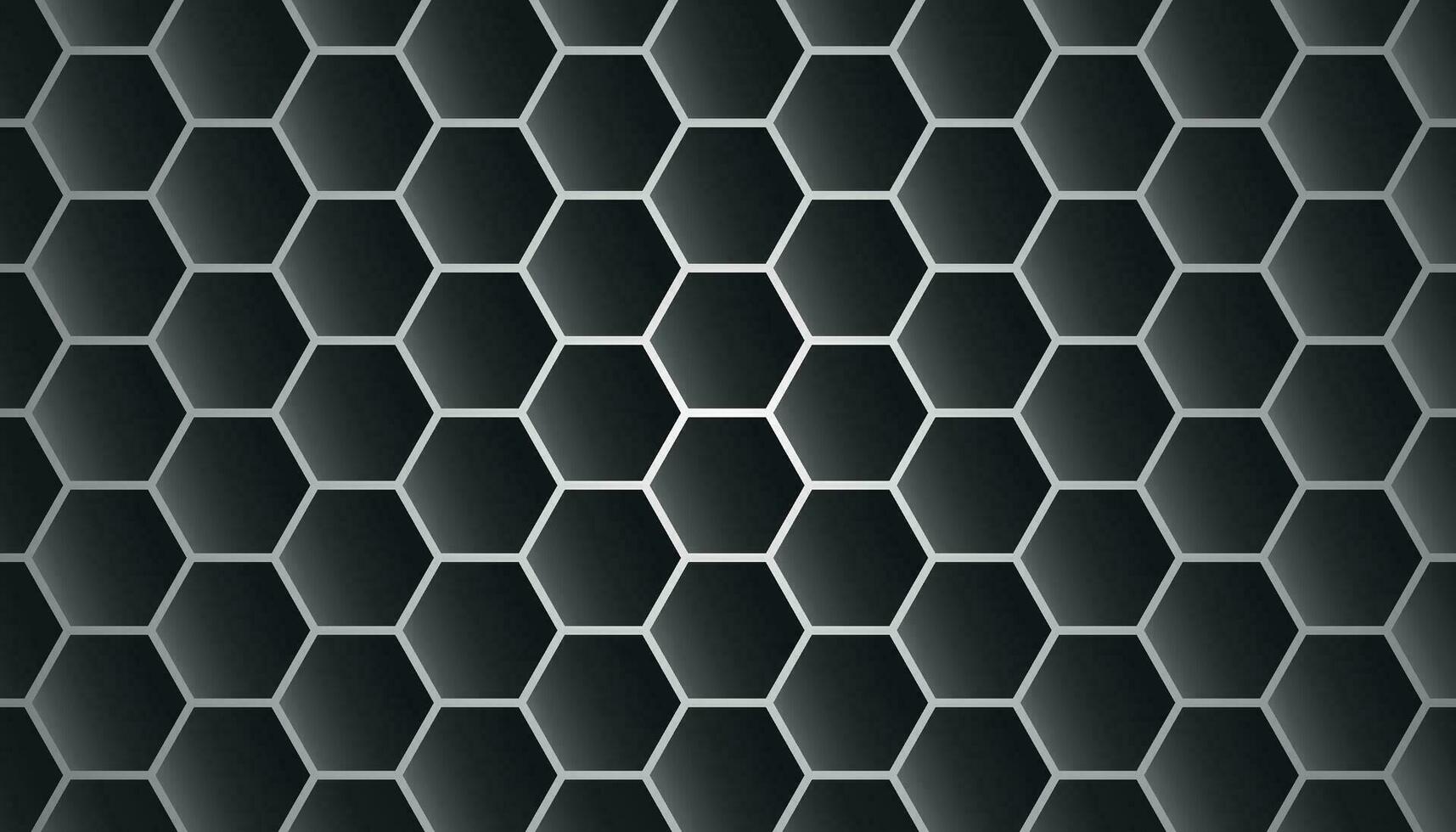 noir et gris hexagonal modèle Contexte. Contexte avec hexagones. abstrait géométrique hexagone gris Contexte. moderne sans couture hexagone modèle. vecteur