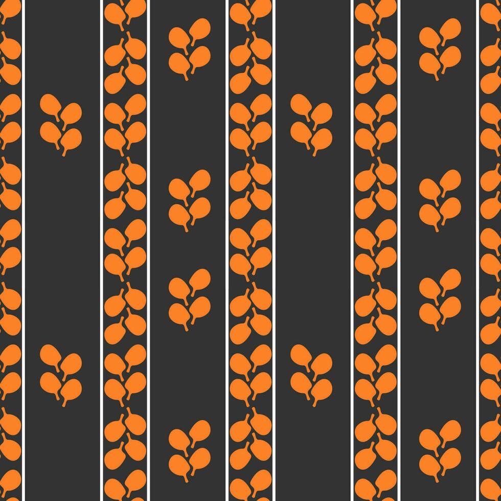 une sans couture modèle avec abstrait formes dans le forme de Orange feuilles empilés verticalement. adapté pour Contexte images, premier plan images, faire-part, ou autre décorations vecteur