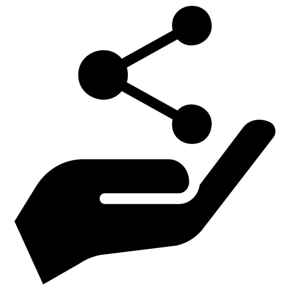 icône de glyphe de connexion vecteur