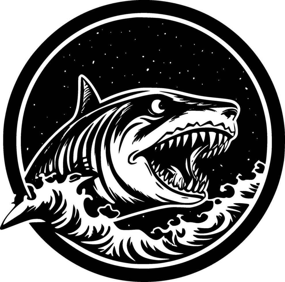 requin - haute qualité vecteur logo - vecteur illustration idéal pour T-shirt graphique