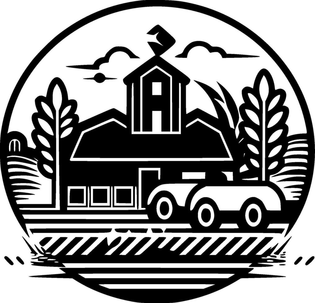 ferme - haute qualité vecteur logo - vecteur illustration idéal pour T-shirt graphique