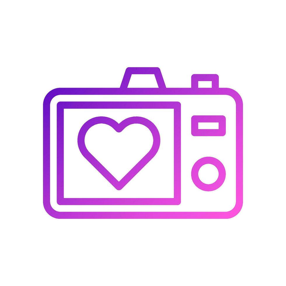 image l'amour icône pente violet rose style Valentin illustration symbole parfait. vecteur