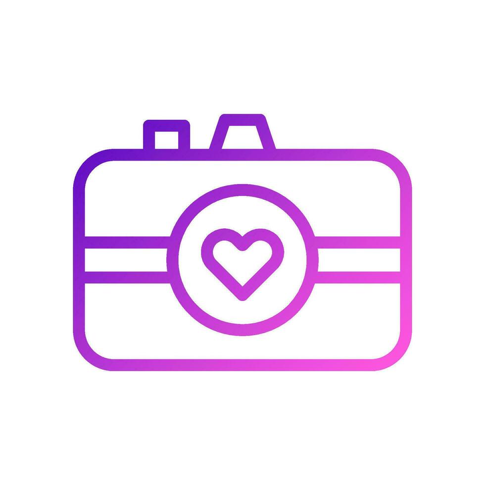 image l'amour icône pente violet rose style Valentin illustration symbole parfait. vecteur
