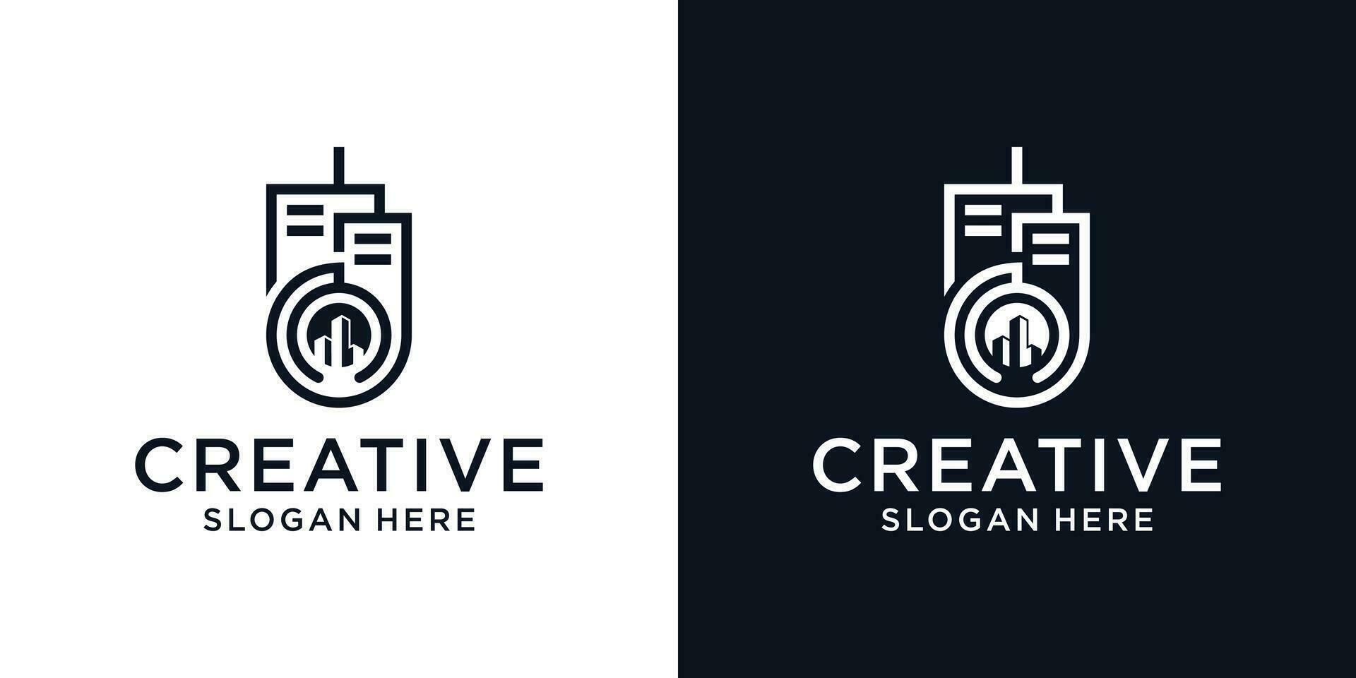 bâtiment logo conception inspiration vecteur