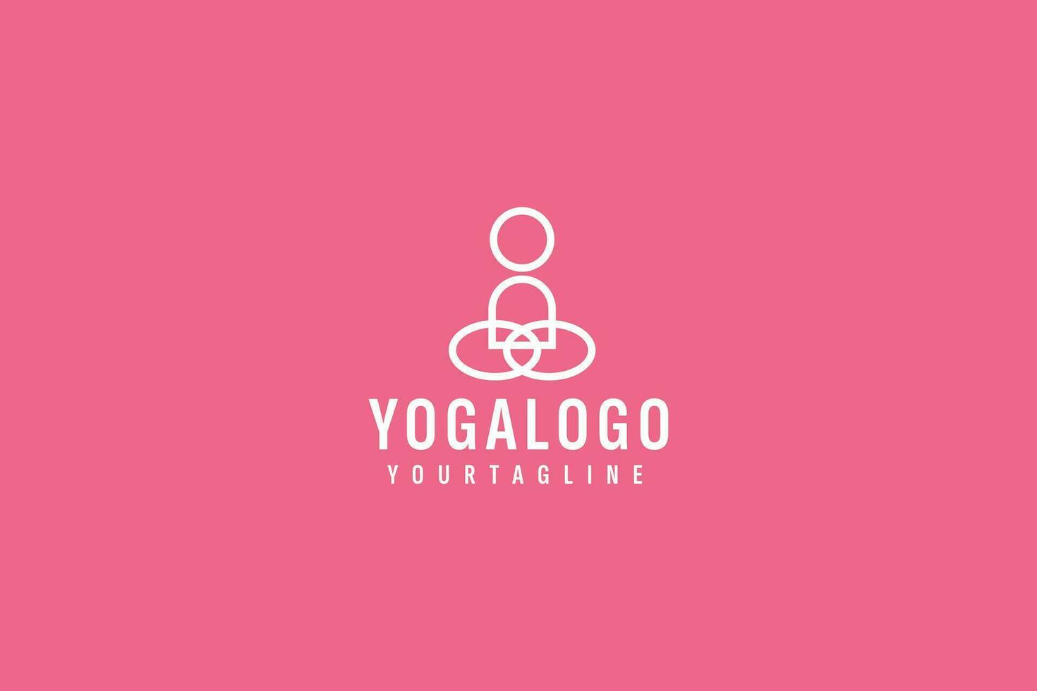 yoga logo vecteur icône illustration