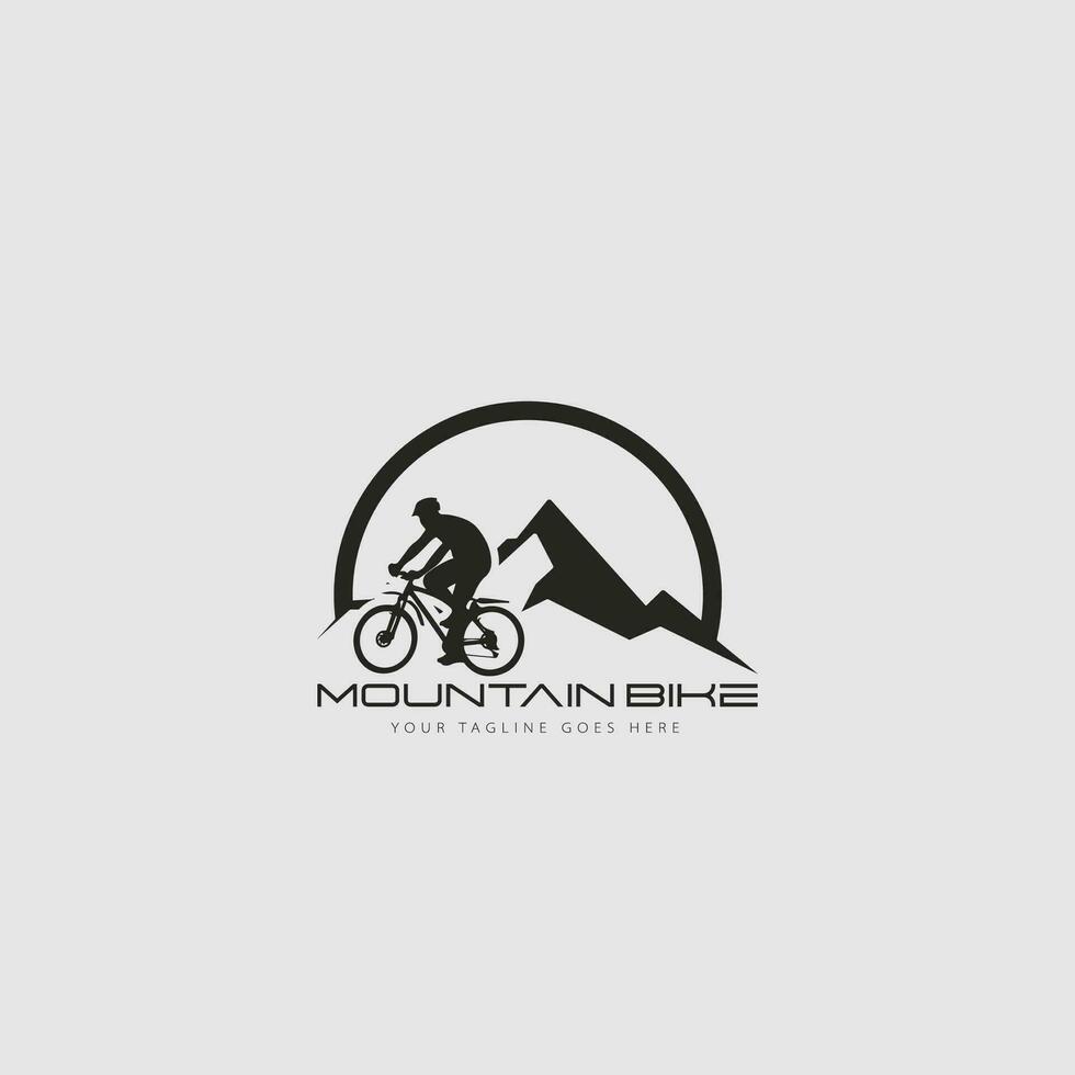 vecteur de logo de vélo de montagne