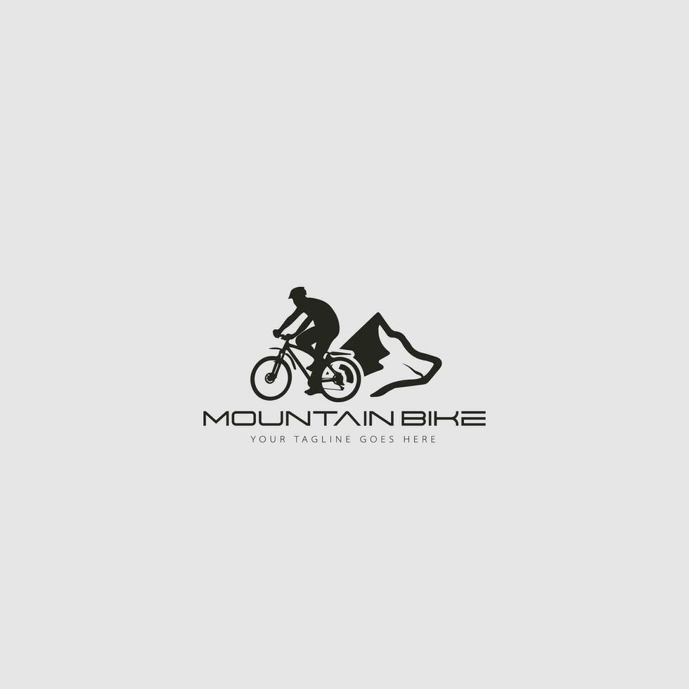 vecteur de logo de vélo de montagne