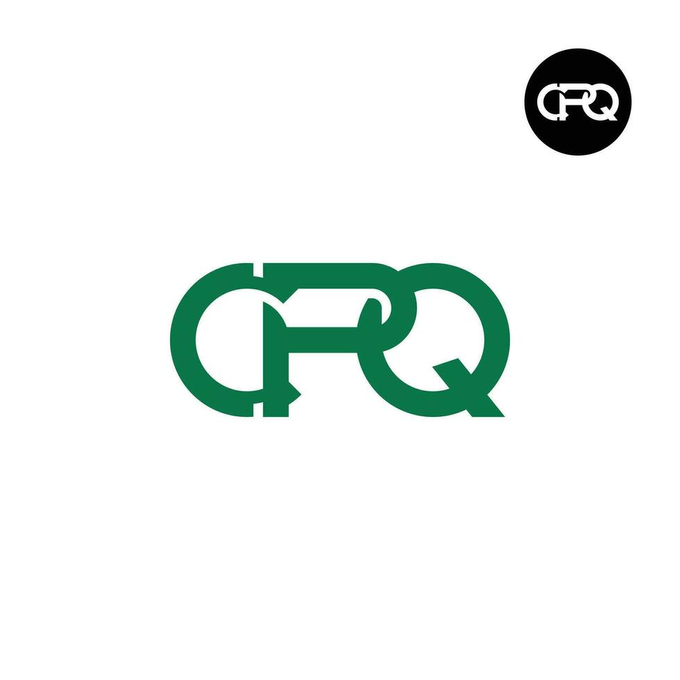 lettre CPQ monogramme logo conception vecteur