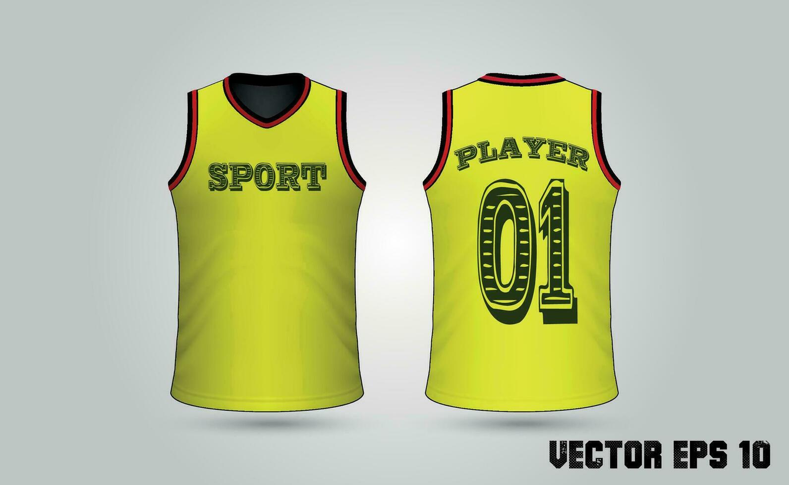 vecteur plaine basketball uniforme T-shirt