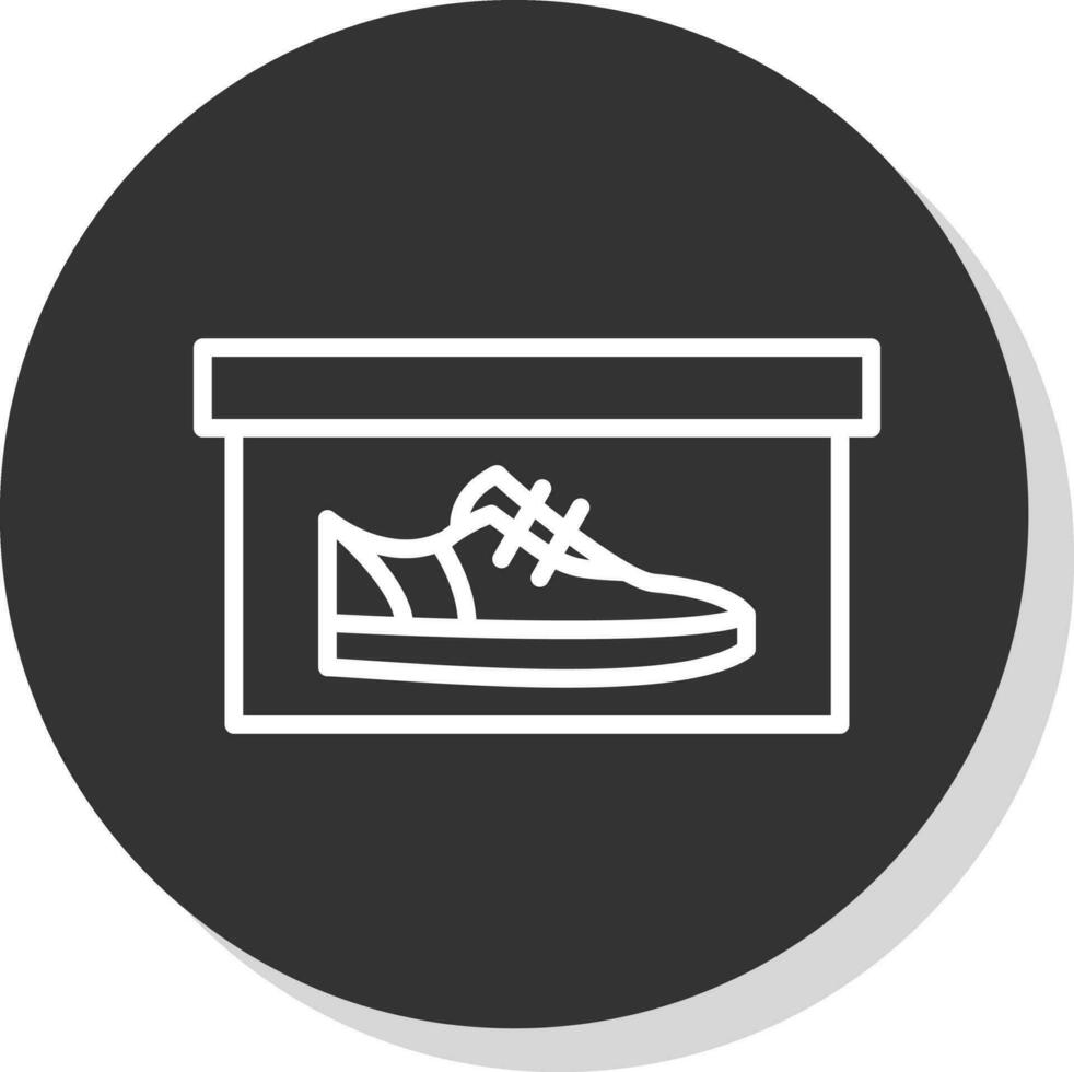 chaussure boîte vecteur icône conception