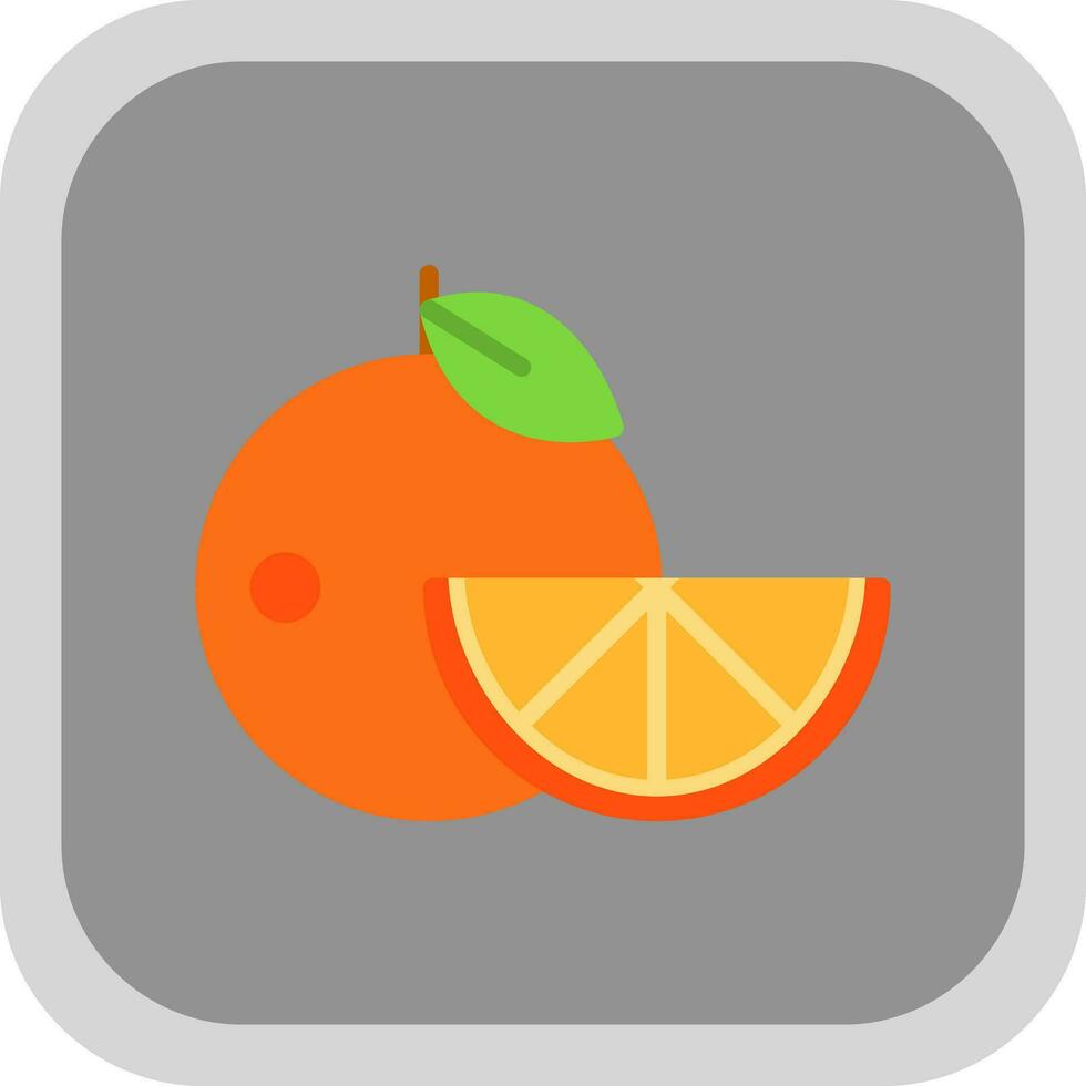 conception d'icône vecteur orange