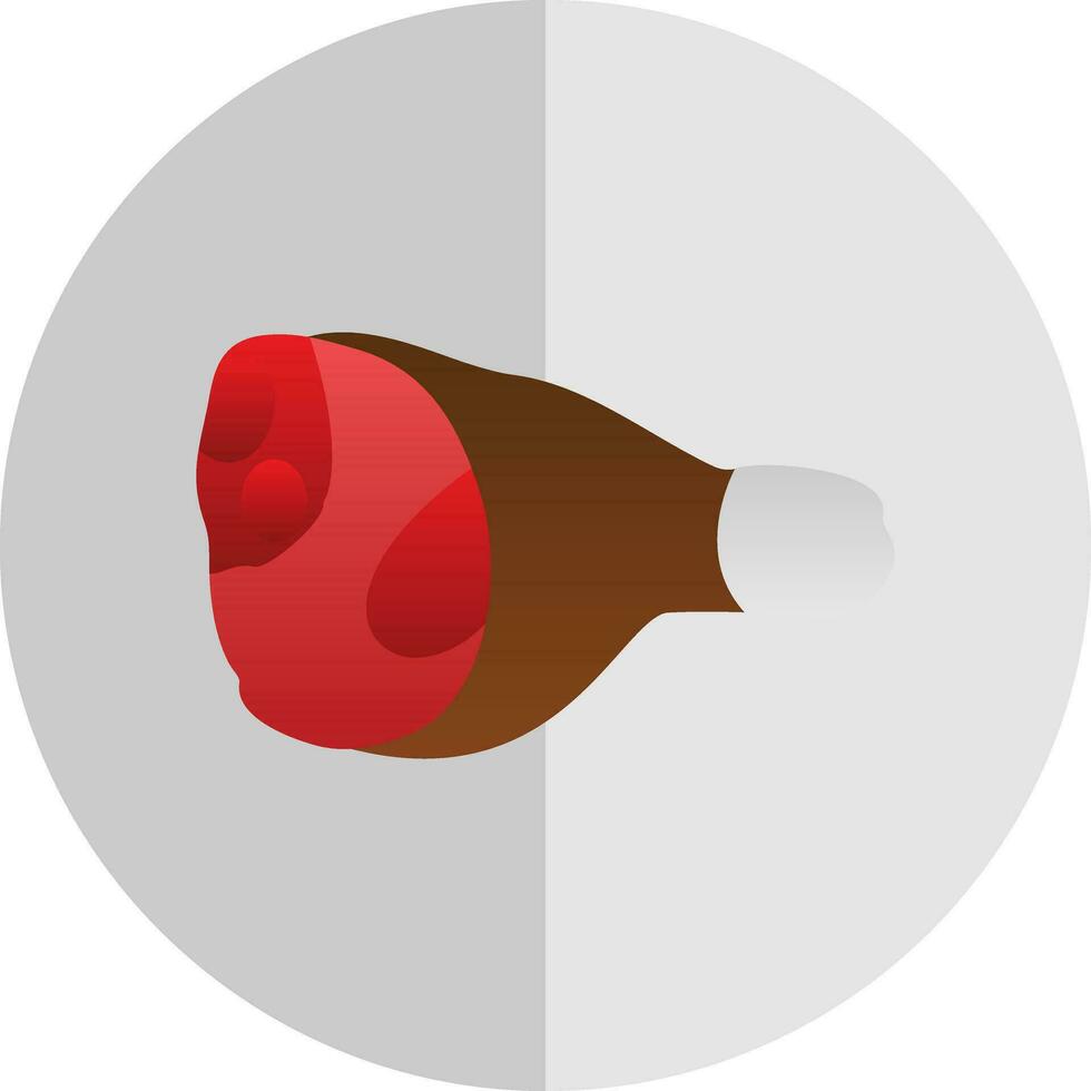 conception d'icône de vecteur de jambon