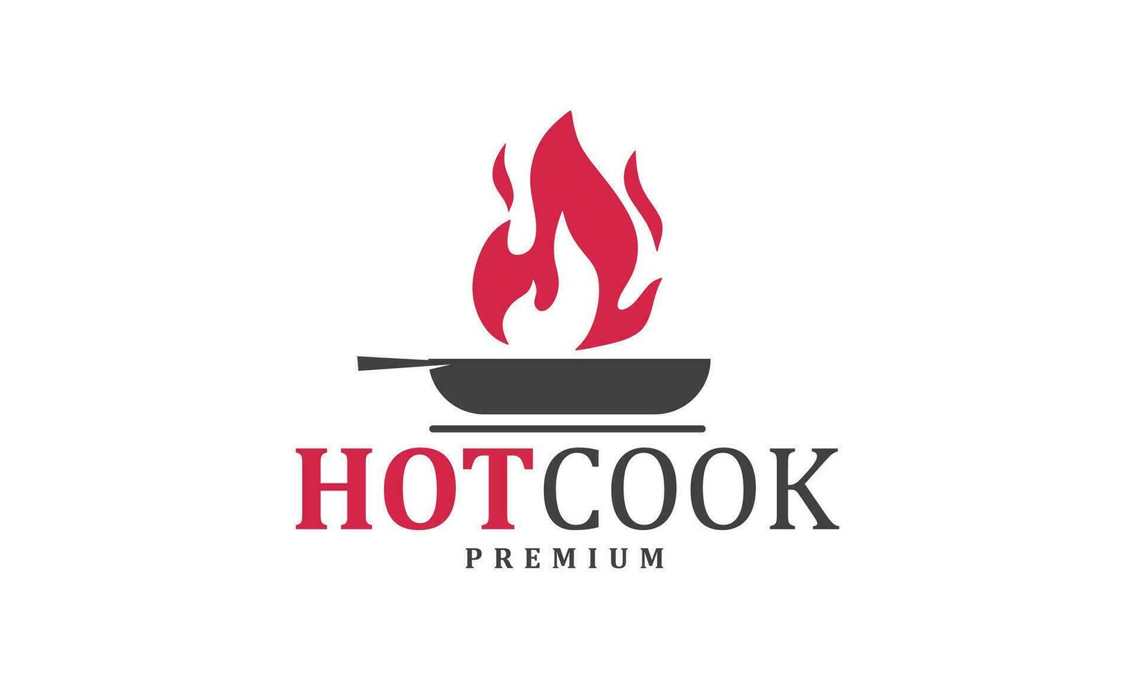 chaud cuisinier prime logo conception. illustration de chaud cuisinier pouvez être utilisé pour restaurant logos vecteur