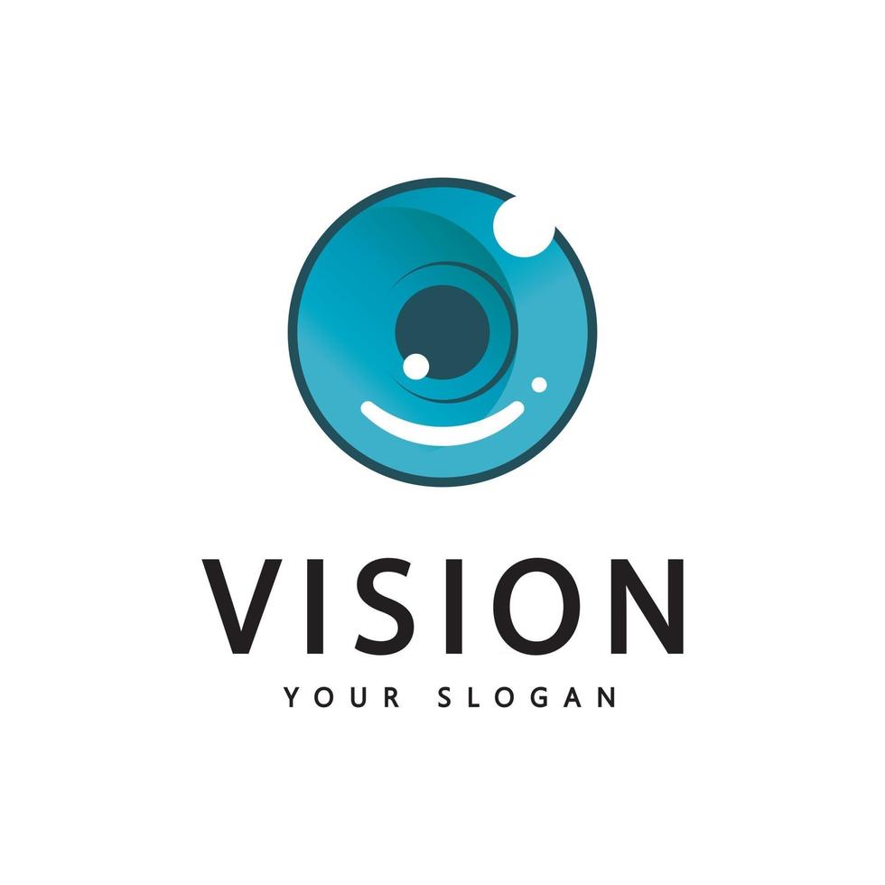 conception de vecteur de logo de vecteur d'oeil de vision