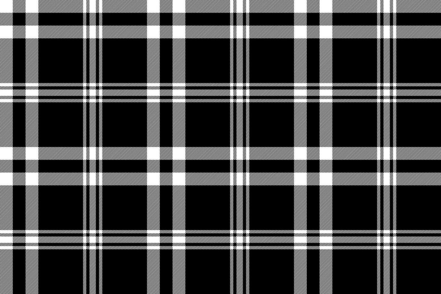 vérifier noir blanc plaid diagonale texture sans couture modèle vecteur