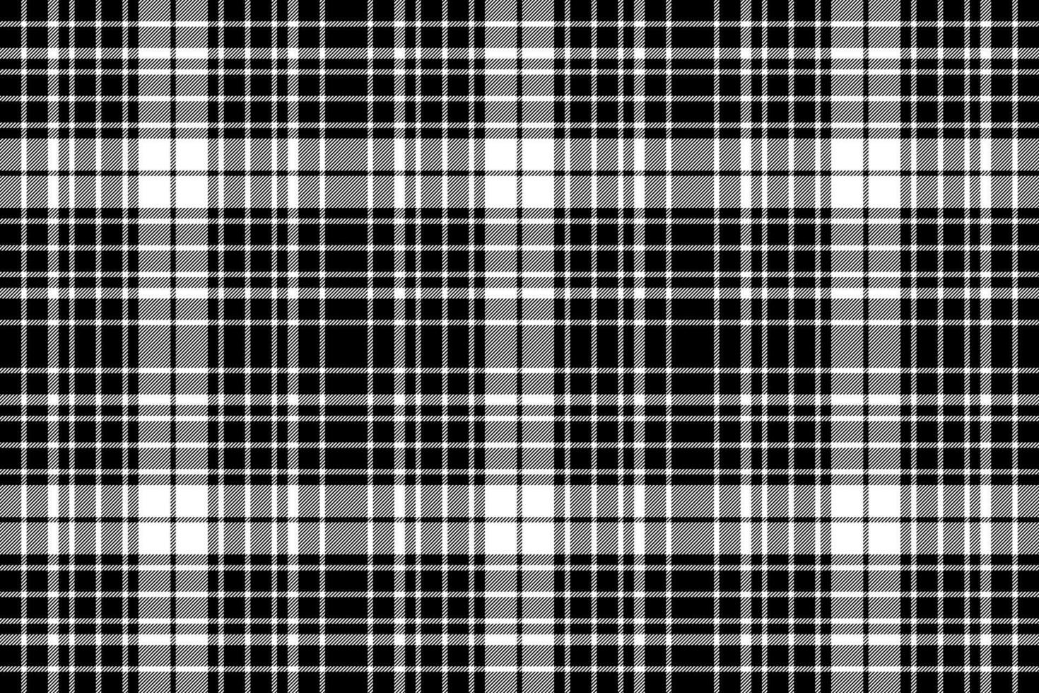 noir et blanc diagonale plaid sans couture modèle vecteur