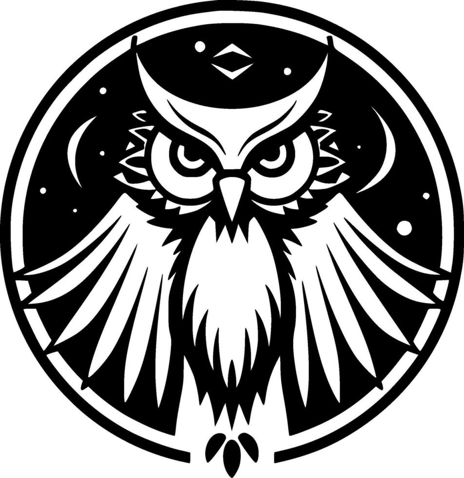 hibou - haute qualité vecteur logo - vecteur illustration idéal pour T-shirt graphique