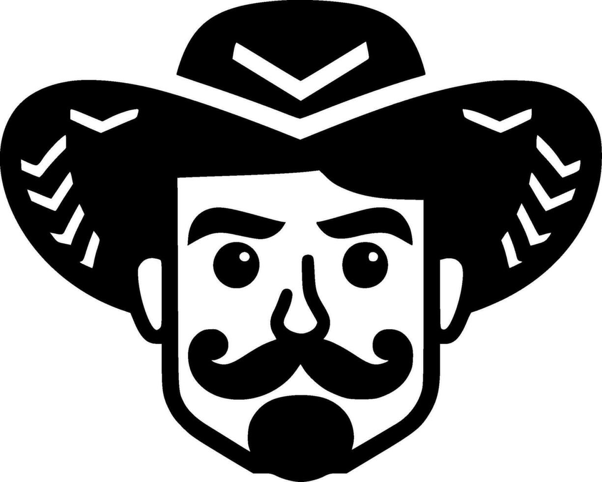 mexicain - minimaliste et plat logo - vecteur illustration