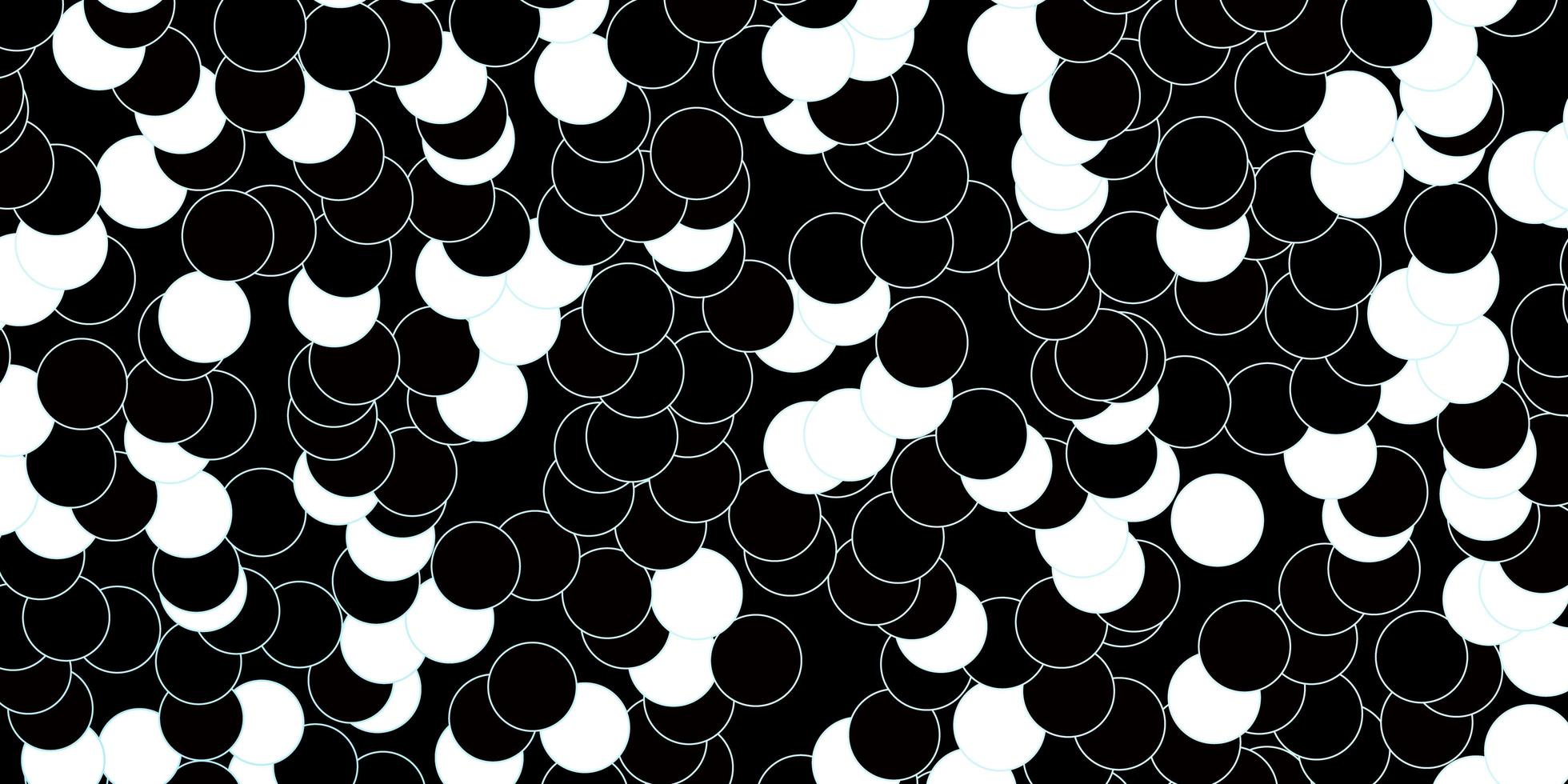 disposition vectorielle bleu foncé avec des formes de cercle. illustration abstraite moderne avec des formes de cercle coloré. modèle pour livrets, dépliants. vecteur