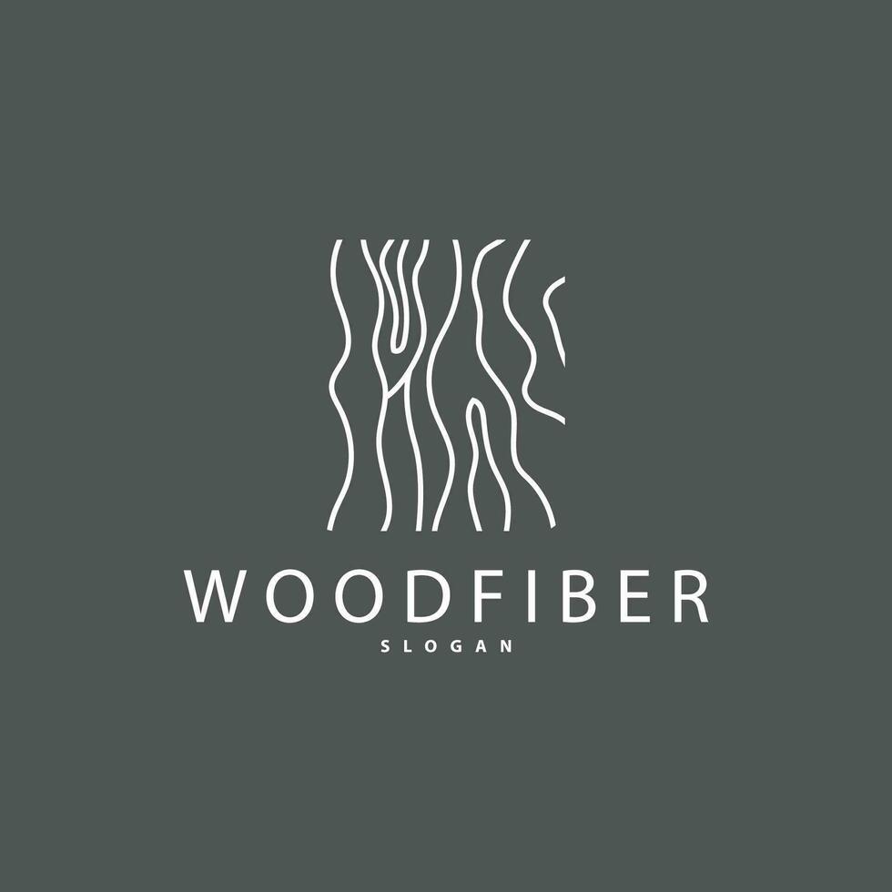 bois logo, bois fibre écorce couche vecteur, arbre tronc inspiration illustration conception vecteur