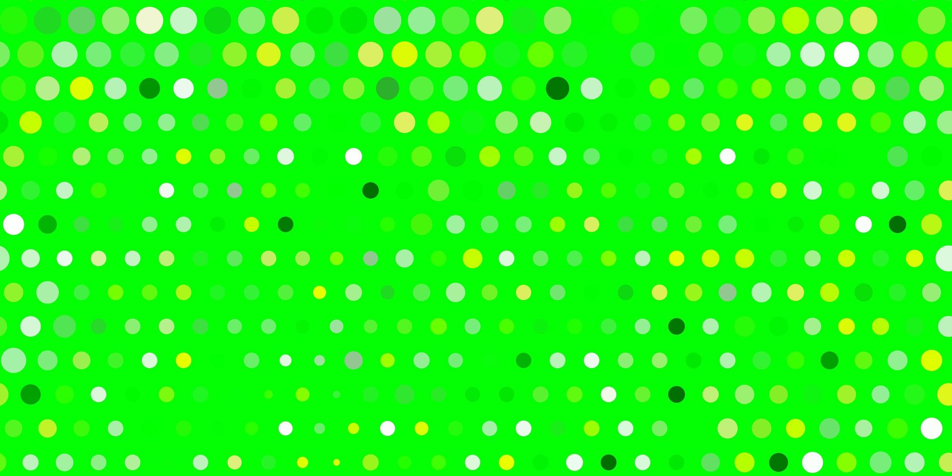 fond de vecteur vert clair, jaune avec des bulles.