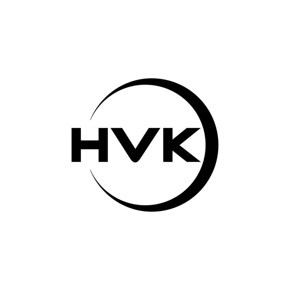 hvk logo conception, inspiration pour une unique identité. moderne élégance et Créatif conception. filigrane votre Succès avec le frappant cette logo. vecteur