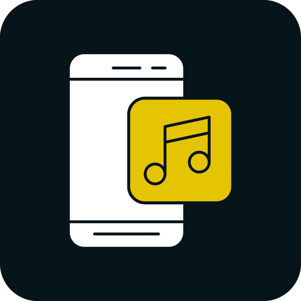 la musique app vecteur icône conception