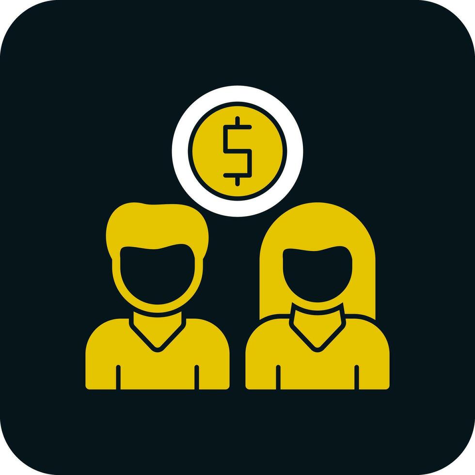conception d'icône de vecteur de financement participatif