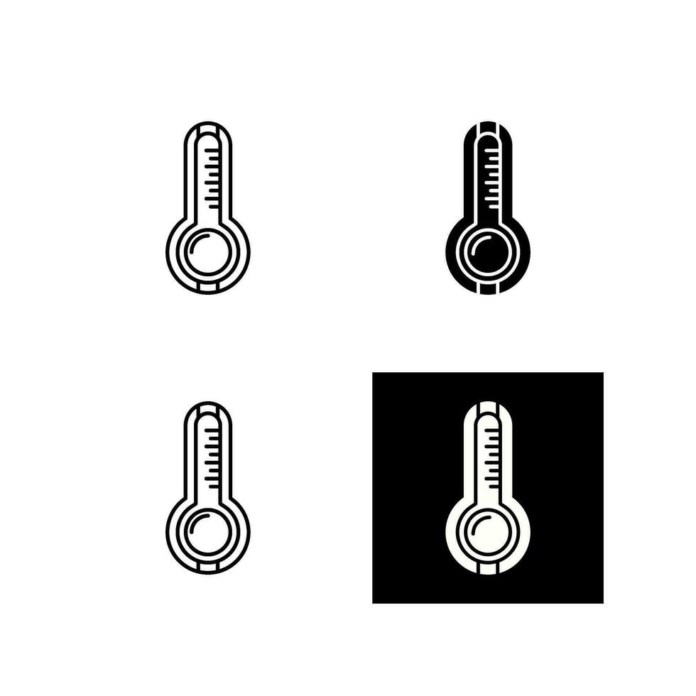 icône de vecteur de thermomètre