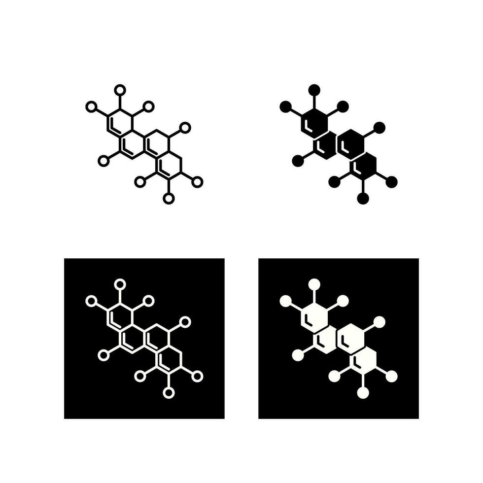 icône de vecteur de molécule
