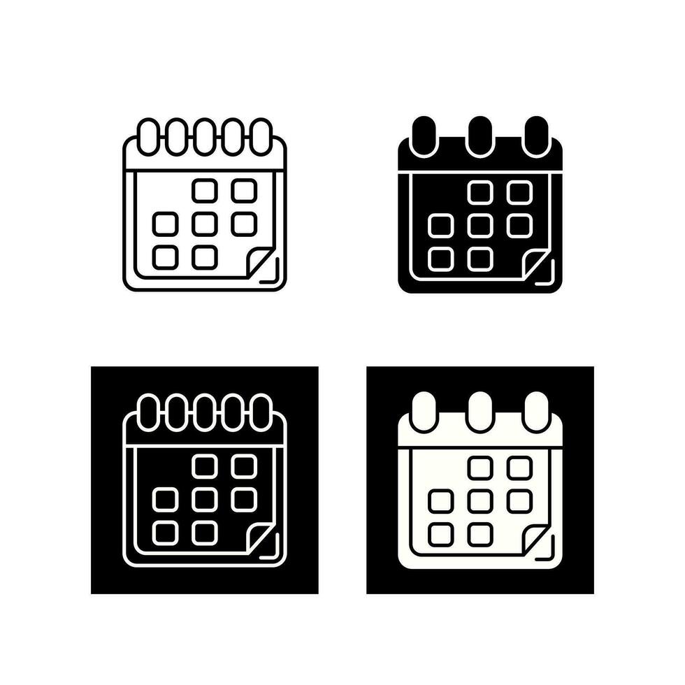 icône de vecteur de calendrier