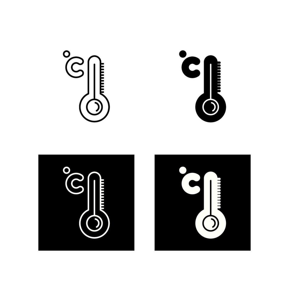 icône de vecteur de haute température