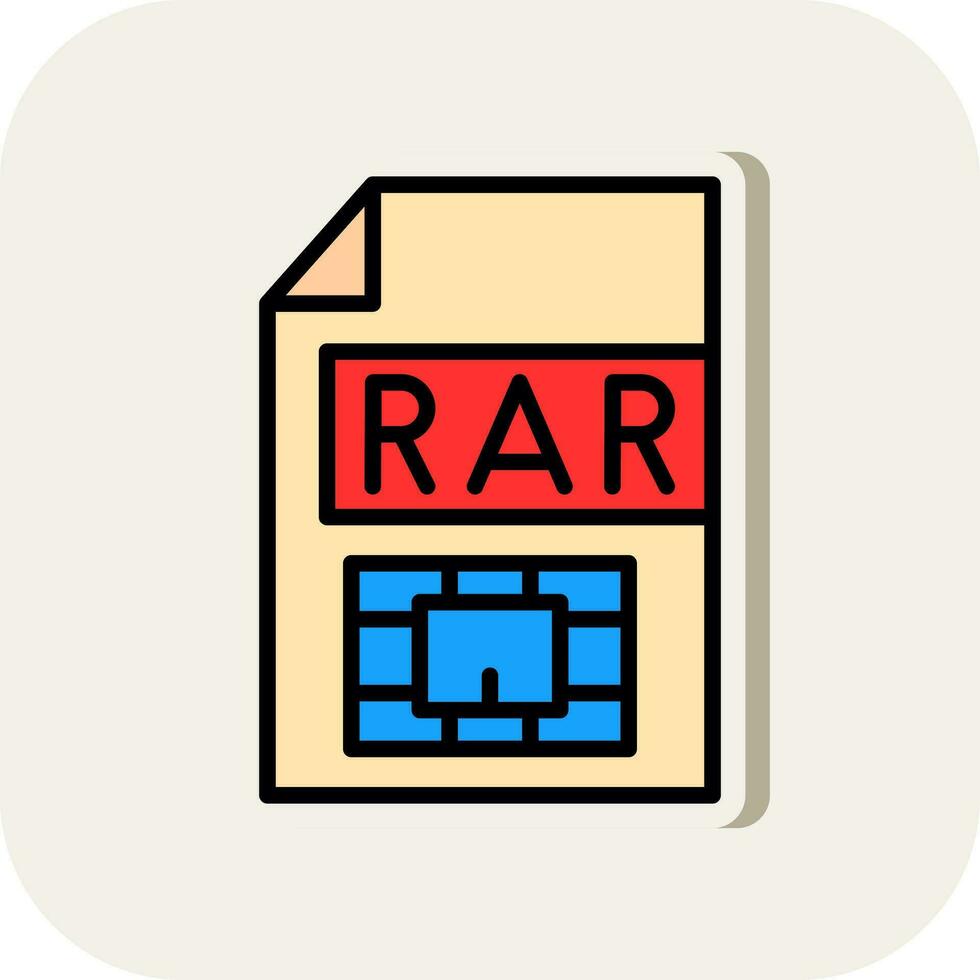 rar vecteur icône conception