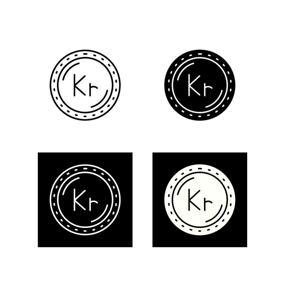 icône de vecteur de devise couronne