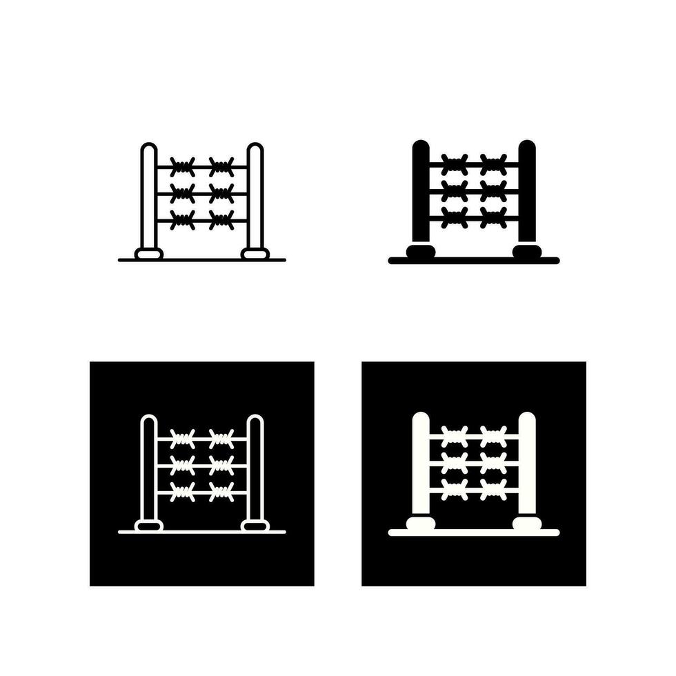icône de vecteur de fil de fer barbelé