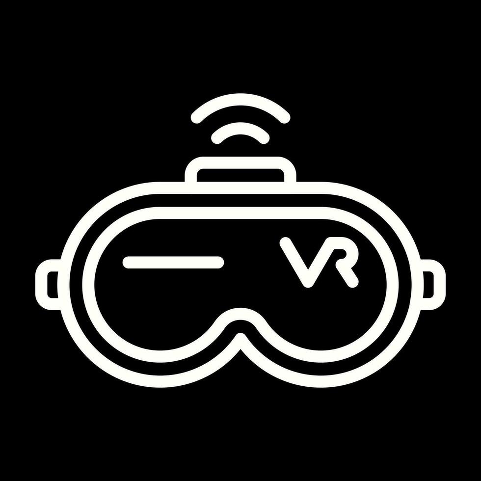 virtuel réalité casque vecteur icône