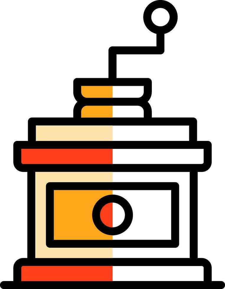 conception d'icône de vecteur de moulin à café