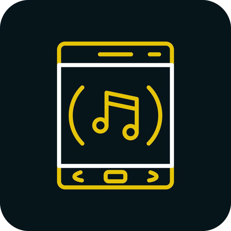 la musique app vecteur icône conception