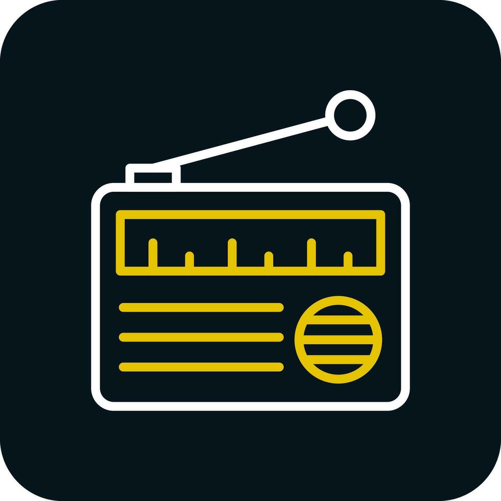 radio vecteur icône conception