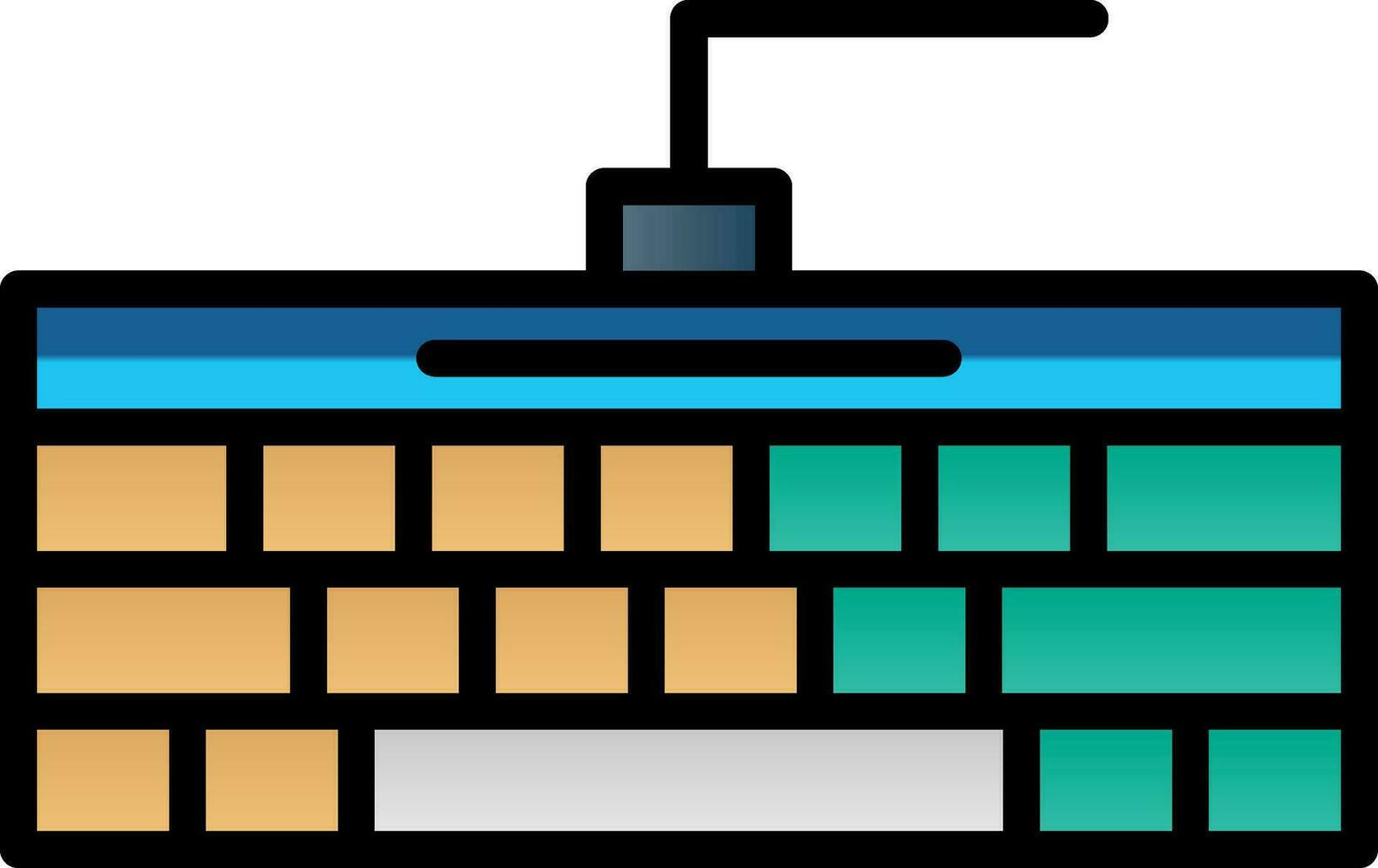 conception d'icône de vecteur de clavier