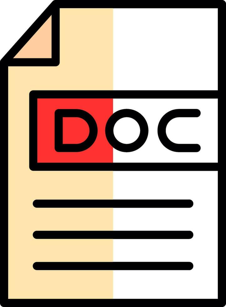 doc vecteur icône conception