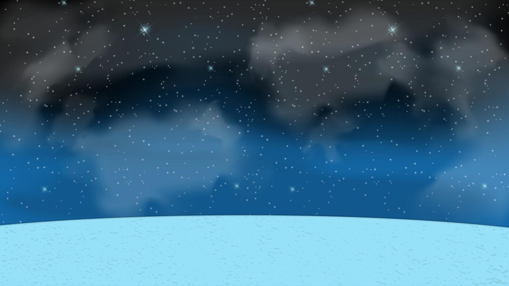 ciel étoilé naturaliste la nuit. illustration vectorielle. vecteur